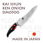 Couteau japonais KAI s�rie SHUN Ken Onion DM0500 - couteau Chef  lame acier DAMAS - fourni en coffret bois noir 
