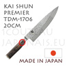 Couteau japonais KAI s�rie SHUN PREMIER TDM1706 - couteau CHEF - lame en acier DAMAS martel� 