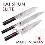 Couteaux japonais KAI s�rie SHUN ELITE - couteaux des chefs - lame acier Damas 