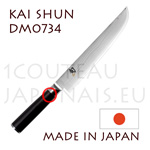 Couteau japonais KAI s�rie SHUN - couteau TANTO � trancher avec lame acier DAMAS 