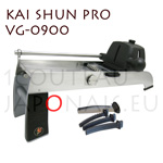 Mandoline de cuisine professionnelle KAI s�rie SHUN PRO  livr�e avec 3 blocs couteaux pour la d�coupe de b�tonnets et lame PRO asym�trique 