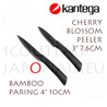 Couteaux céramique KANTEGA - lames céramique noire 7.6cm et 10cm 