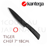 TIGER - Couteau céramique KANTEGA Chef à lame céramique noire 18cm 