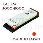 Pierre � aiguiser KASUMI - grain fin 3000 et ultra fin 8000 - � utiliser en l �tat humide 
