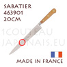 Couteau de Cuisine SABATIER IDEAL PRESTIGE entirement forg - tranchelard 20cm - manche CHENE - 463901 