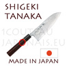 Couteau japonais SANTOKU URUSHI forg� manuellement par Shigeki Tanaka  Acier carbone -non inoxydable- 