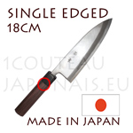 SINGLE EDGED - DEBA 18cm japanese knife from Akira Sasaoka - Aokami2 High carbon steel 