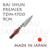 KAI japanese knives - TDM1700 SHUN PREMIER series - OFFICE knife - hammered Damascus steel blade 