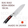 Couteau japonais KAI sÃ©rie SHUN KAJI KDM-0004 - couteau SANTOKU alvÃ©olÃ© - lame en acier DAMAS 