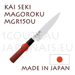 Couteau japonais KAI sÃ©rie SEKI MAGOROKU Red Wood MGR-150U - couteau utilitaire 