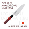 Couteau traditionnel japonais KAI sÃ©rie SEKI MAGOROKU Red Wood MGR-170S - couteau SANTOKU 
