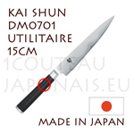 Couteau japonais KAI sÃ©rie SHUN - couteau universel - lame acier DAMAS 