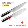 KAI japanese knives - SHUN GOLD series - chefs knives - Damascus steel blade 