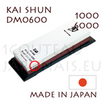 Sharpening whetstone KAI SHUN series DM-0600   grit 1 face 1000 and 1 face 6000 - to be used in a wet state 