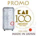 Superb Aluminium Rimowa suitcase containing a set of 7 SHUN KAI japanese knives and a whetstone and a cutting board  PROMOTION [Romowa] 100 years KAI - NO MORE in stock 