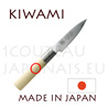 KIWAMI - Couteau japonais EPLUCHEUR Damas inox 33 couches - manche Peuplier 