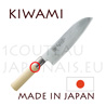 KIWAMI - Couteau japonais SANTOKU Damas inox 33 couches - manche Peuplier 
