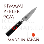 KIWAMI - Couteau japonais EPLUCHEUR Damas inox 33 couches - manche Pakka 