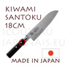 KIWAMI - Couteau japonais SANTOKU Damas inox 33 couches - manche Pakka 