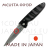 Japanese pocket knife MCUSTA 0013D - liner lock - DAMAS VG10 steel blade with african ebony handle 