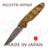 Japanese pocket knife MCUSTA 0016D - liner lock - DAMAS VG10 steel blade with Quince wood handle 