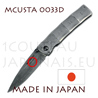 Couteau japonais de poche MCUSTA 0033D - liner lock - lame et manche acier DAMAS VG10 avec manche en forme de bambou 