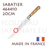 SABATIER IDEAL Kook’s knife fully forged - YATAGAN blade 20cm - OLIVE handle - 464410 