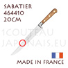 Couteau de Cuisine SABATIER IDEAL entirement forg - lame YATAGAN 20cm - manche OLIVIER - 464410 