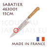 Couteau Chef Cuisine SABATIER IDEAL PRESTIGE entirement forg - lame 15cm - manche CHÊNE - 463001 